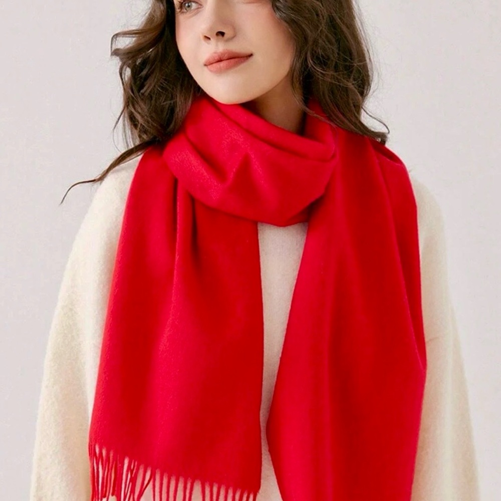 Elegant Red Scarf for Women
